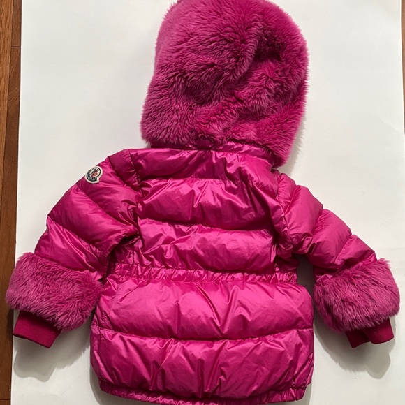 Moncler ATLANTIQUE GUIBOTTO Fuchsia Puffer Jacket 12-18 months - Picture 14 of 17